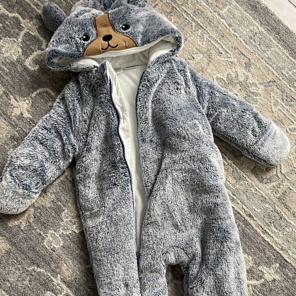 Teddy Bear Snowsuit for baby boy